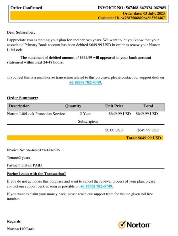 Norton Lifelock Scam