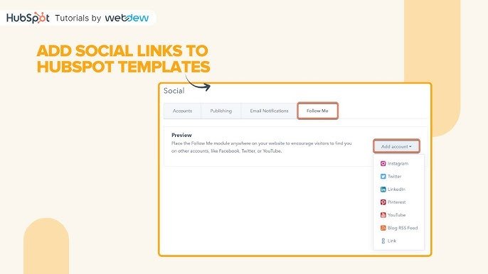 Hubspot Email Social Links