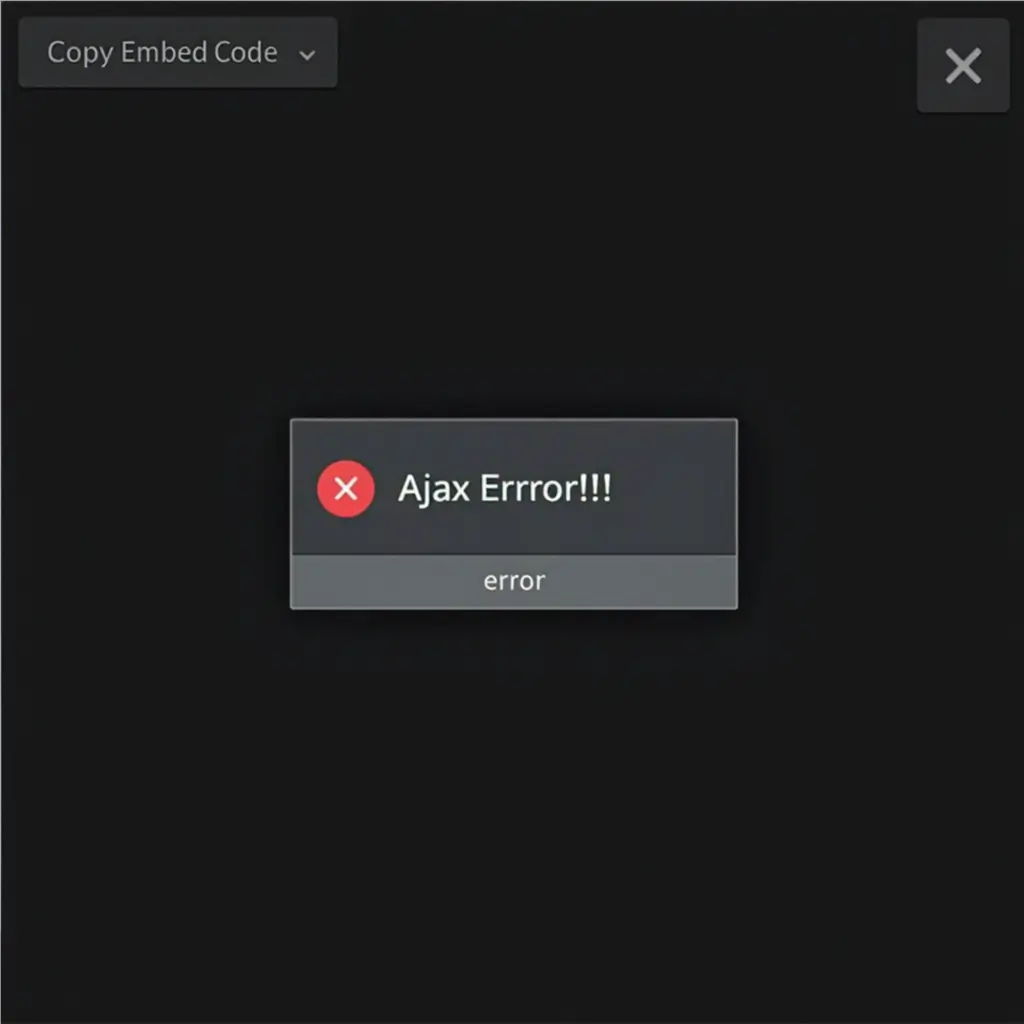 Slider Revolution Ajax Error